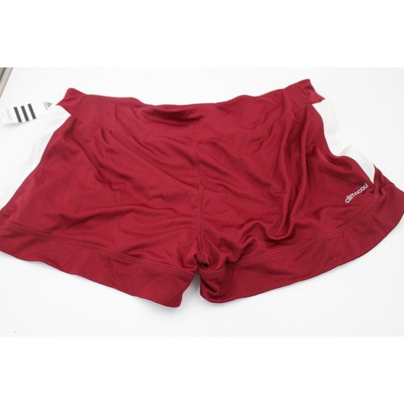 NWT Women's Burgundy Adidas ClimaCool run Shorts 723PW Size Large - Picture 2 of 3